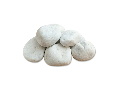 Набор камней для биокаминов 20x13  Белый мрамор - Натуральный белый мрамор для биокаминов