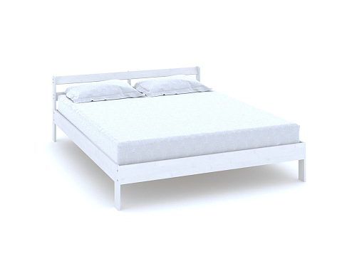 Белая кровать Оттава - Универсальная кровать из массива сосны.