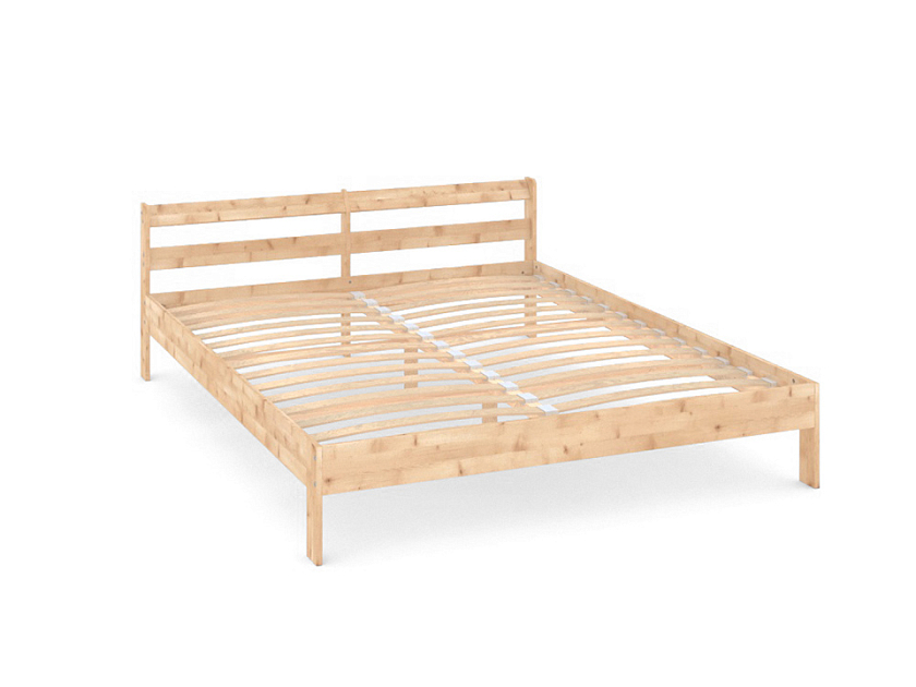 Кровать Оттава 80x200 Массив (сосна) Матовый лак - Универсальная кровать из массива сосны.